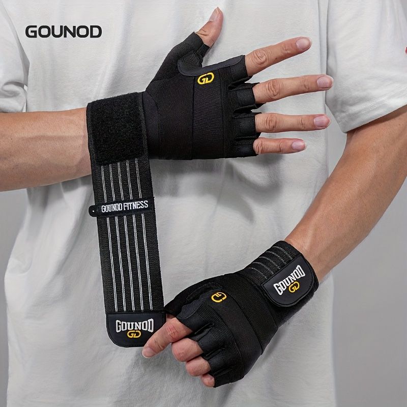 Weightlifting Gloves with Wrist Wrap Support