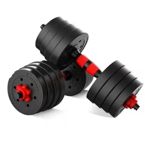 2-in-1 Adjustable Dumbbell Barbell Set